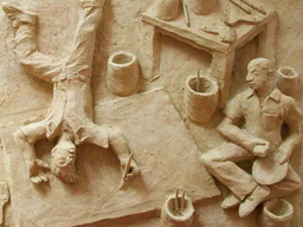 Peter Daniel Bernal | »This is how I paint« |  Relief in Ton  |  »Keramik« Kurs mit Erika Schwabe