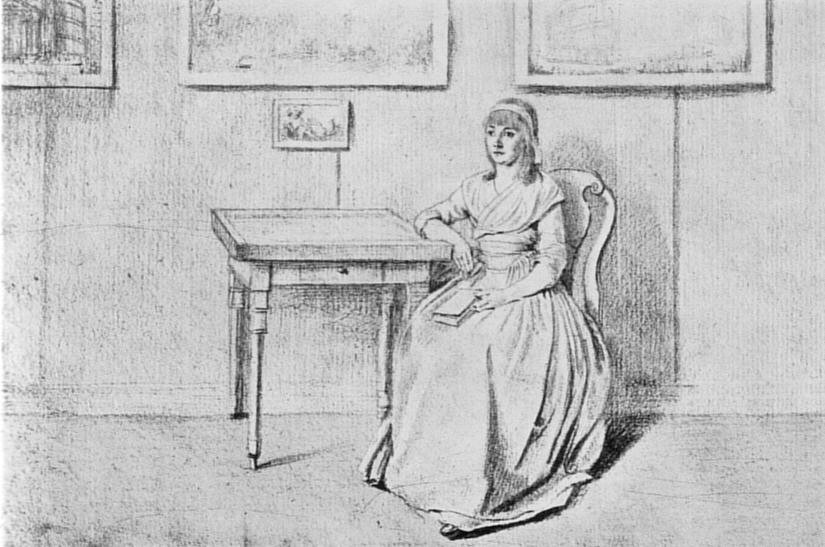 Christiane Vulpius im Jägerhaus, 1791, Johann Heinrich Lips