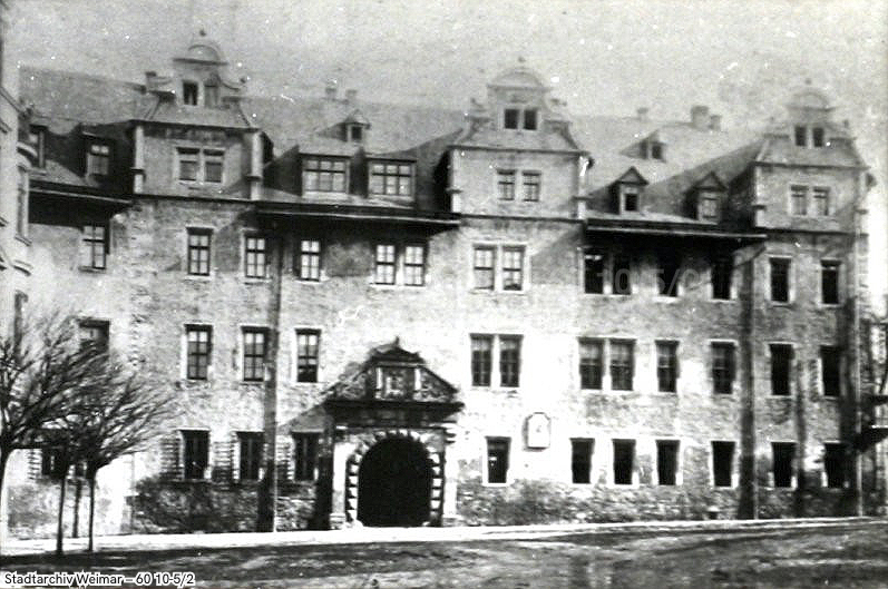 Rotes Schloss, um 1860, Stadtarchiv